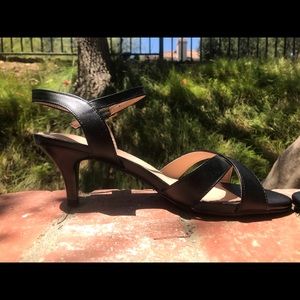 Strappy kitten heel sandals